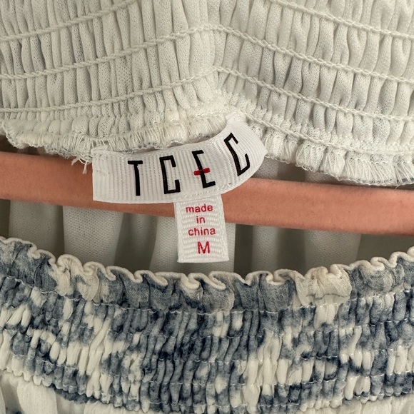 Blue Off the Shoulder Mini Dress - Picture 6 of 6